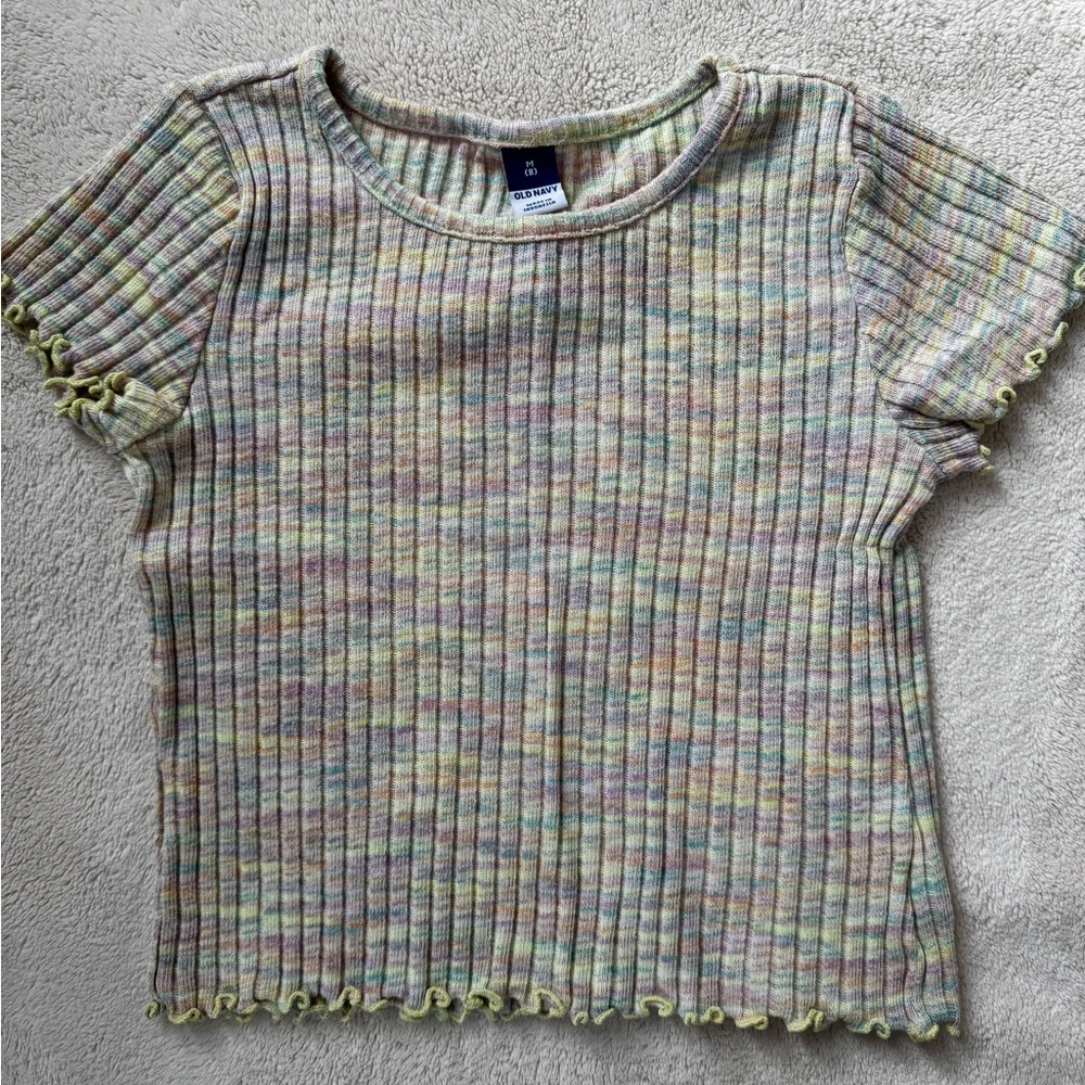 Old Navy Multicolor Ribbed Kids Top